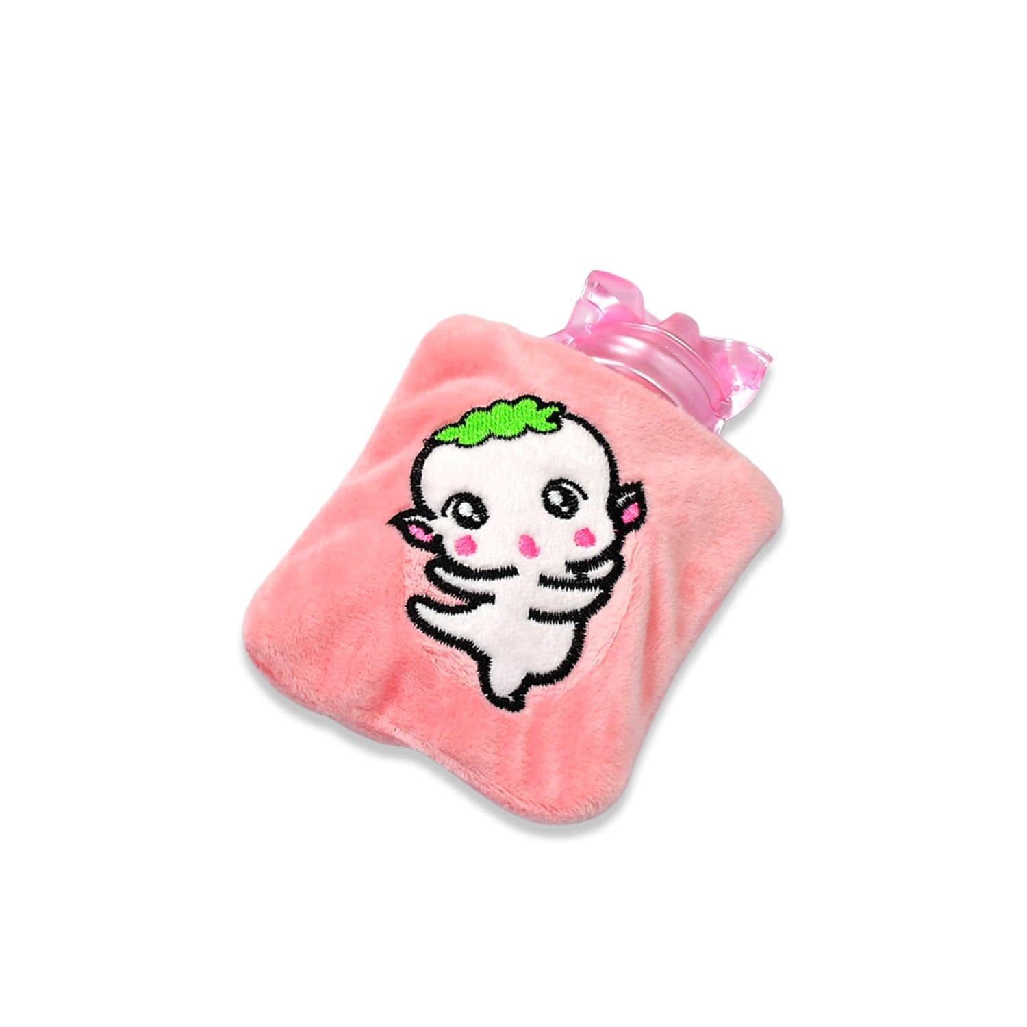 Pink Cartoon Small Hot Water Bag with Cover for Pain Relief thumbnail 5