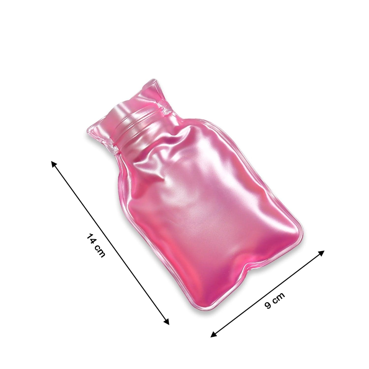 Simple Pink Small Hot Water Bag With Cover For Pain Relief thumbnail 6