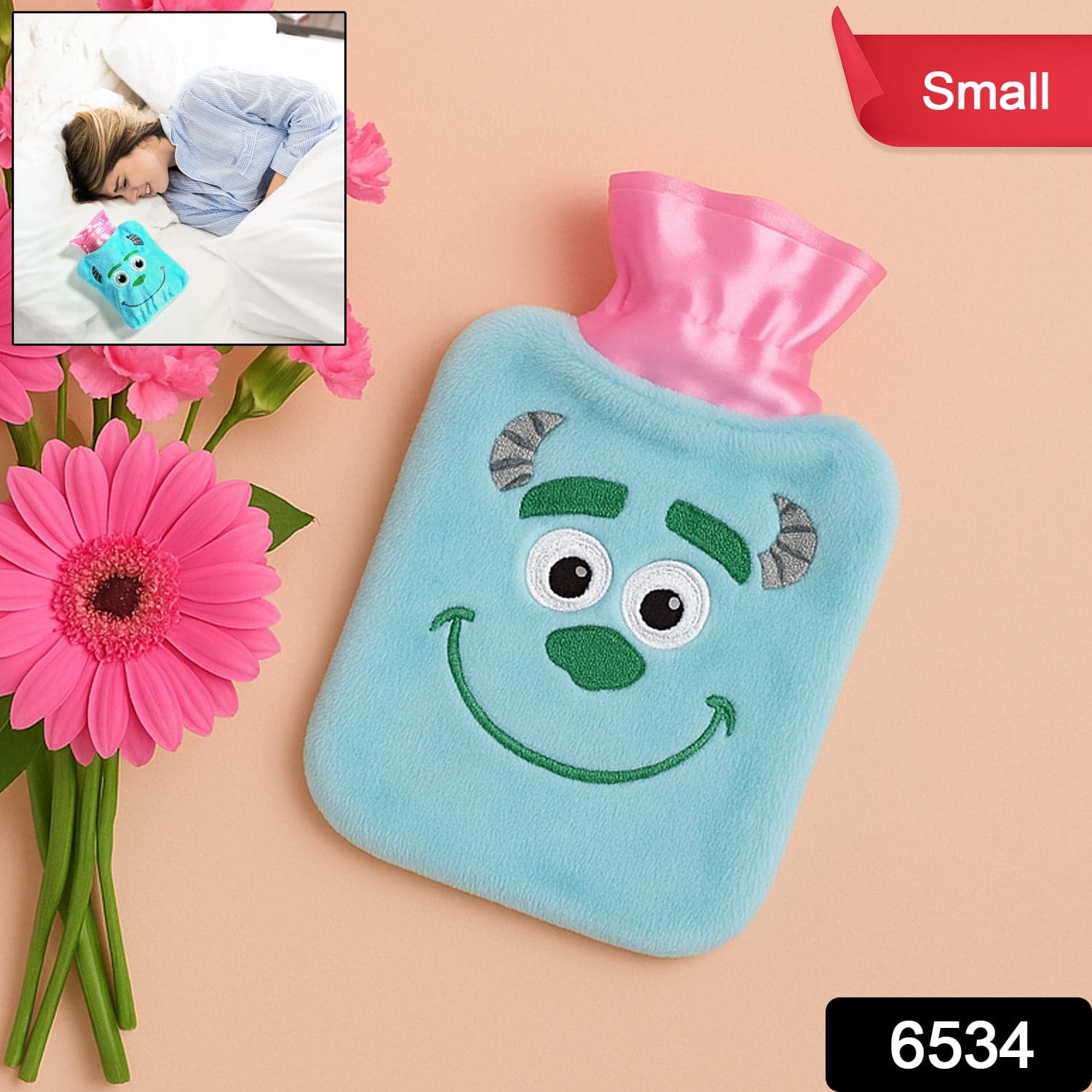 Small Hot Water Bag for Pain Relief (1 Pc / Mix Color) thumbnail 2