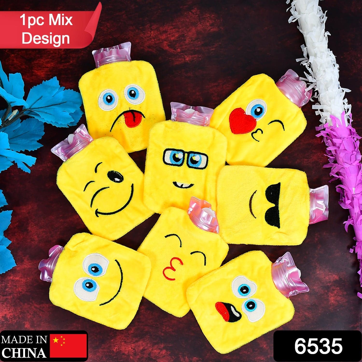 Fun Emoji Relief (1 Pc): Mini Hot Water Bag for Aches & Pains thumbnail 2