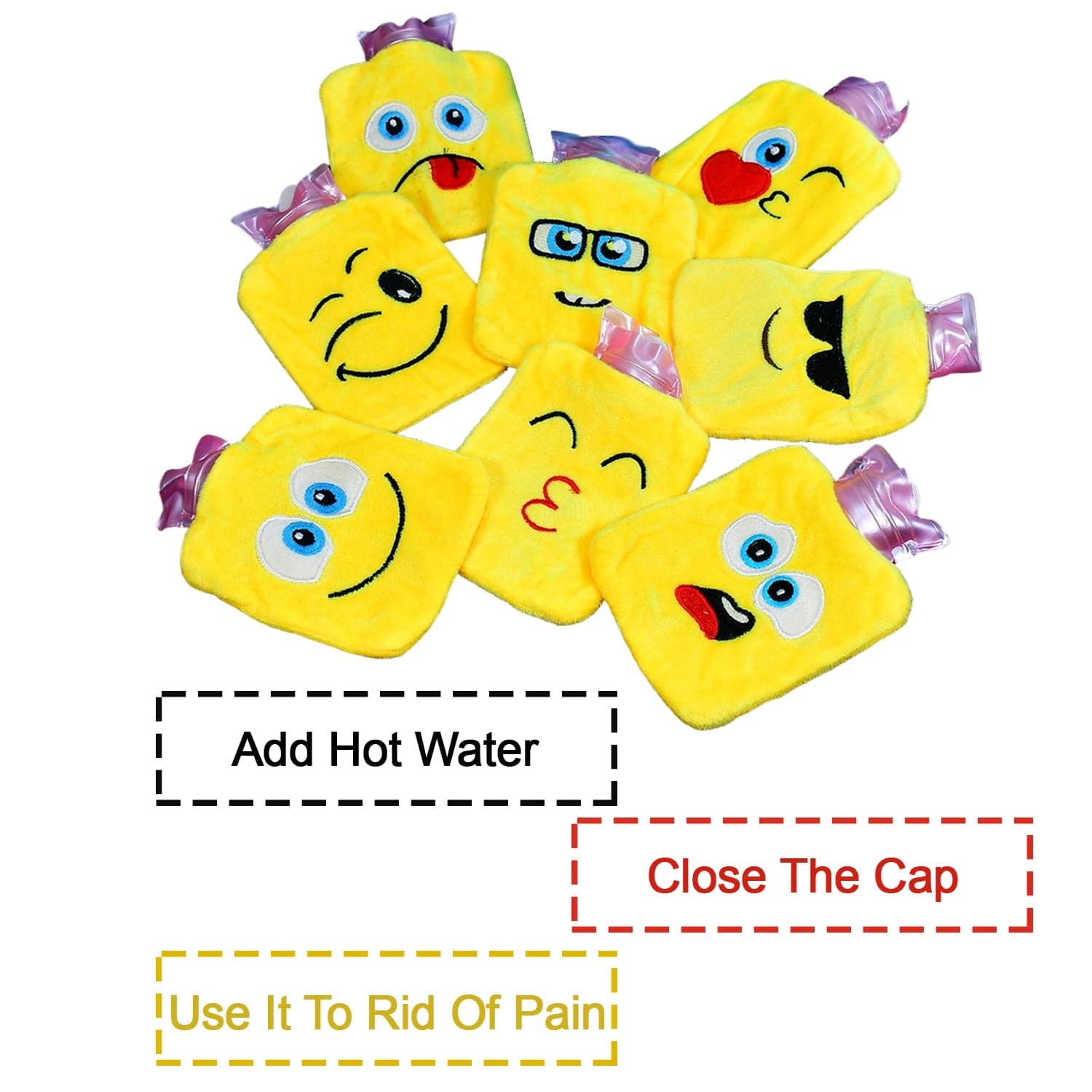 Fun Emoji Relief (1 Pc): Mini Hot Water Bag for Aches & Pains thumbnail 9