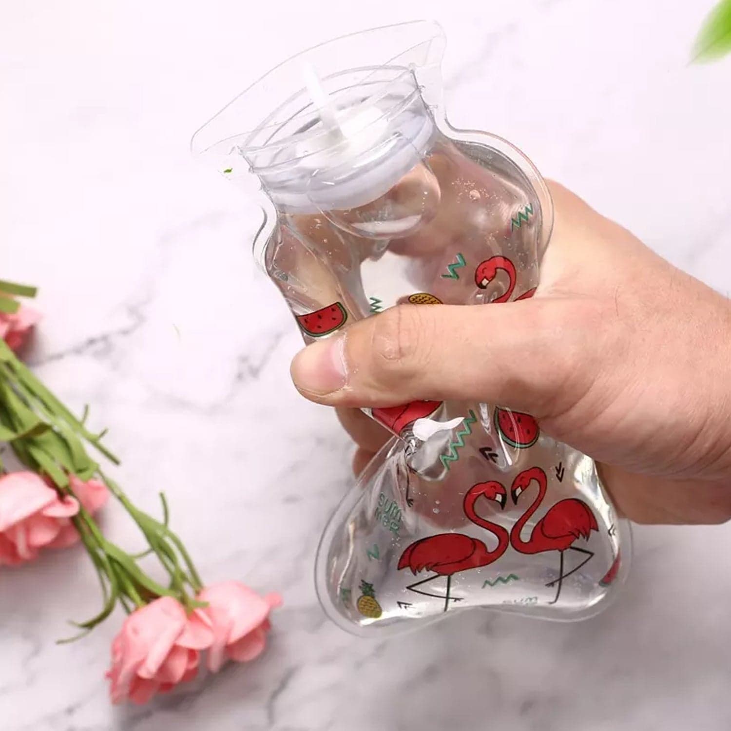 Transparent Multi-Design Small Hot Water Bag with Cover of Pain Relief & Warmer thumbnail 3