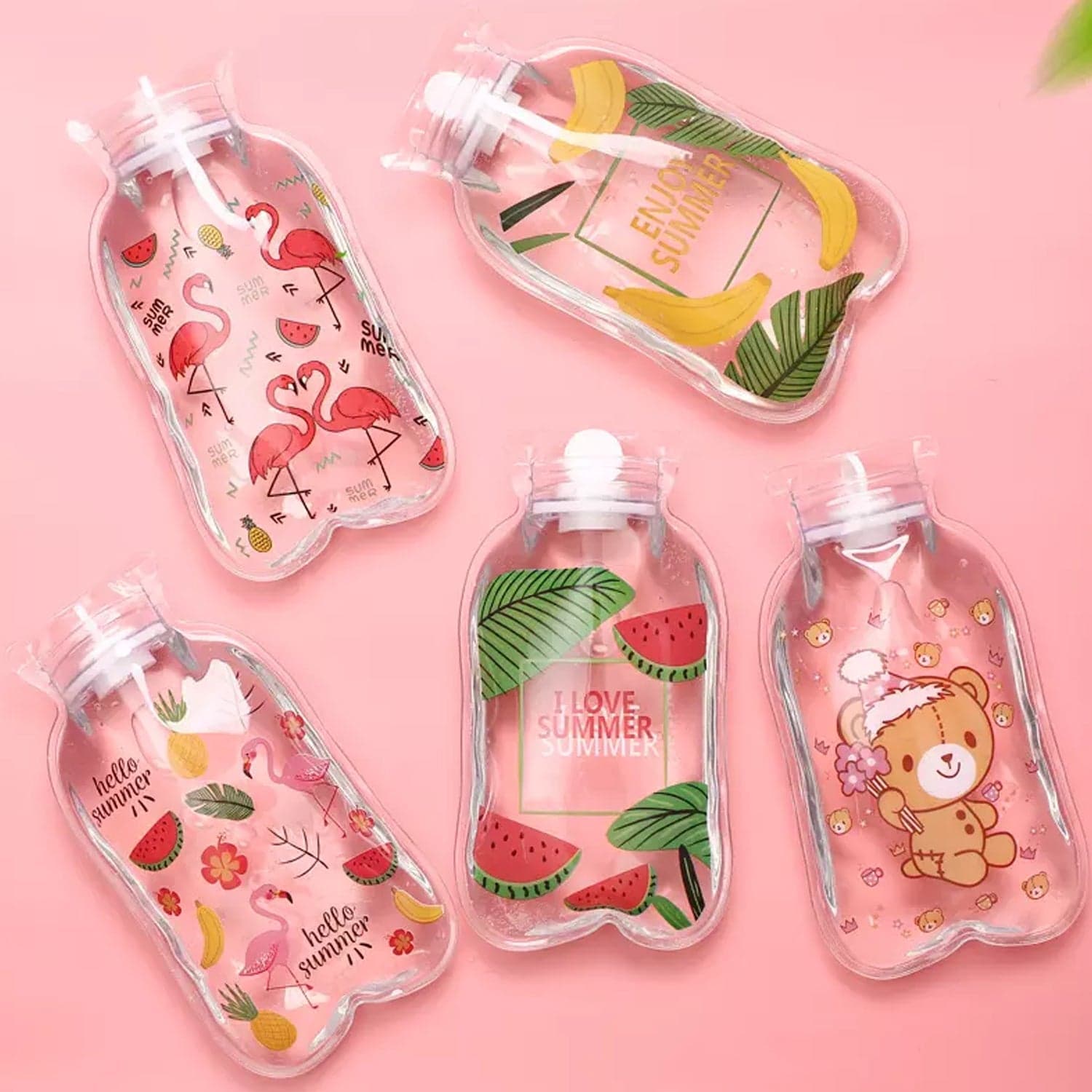 Transparent Multi-Design Small Hot Water Bag with Cover of Pain Relief & Warmer thumbnail 4