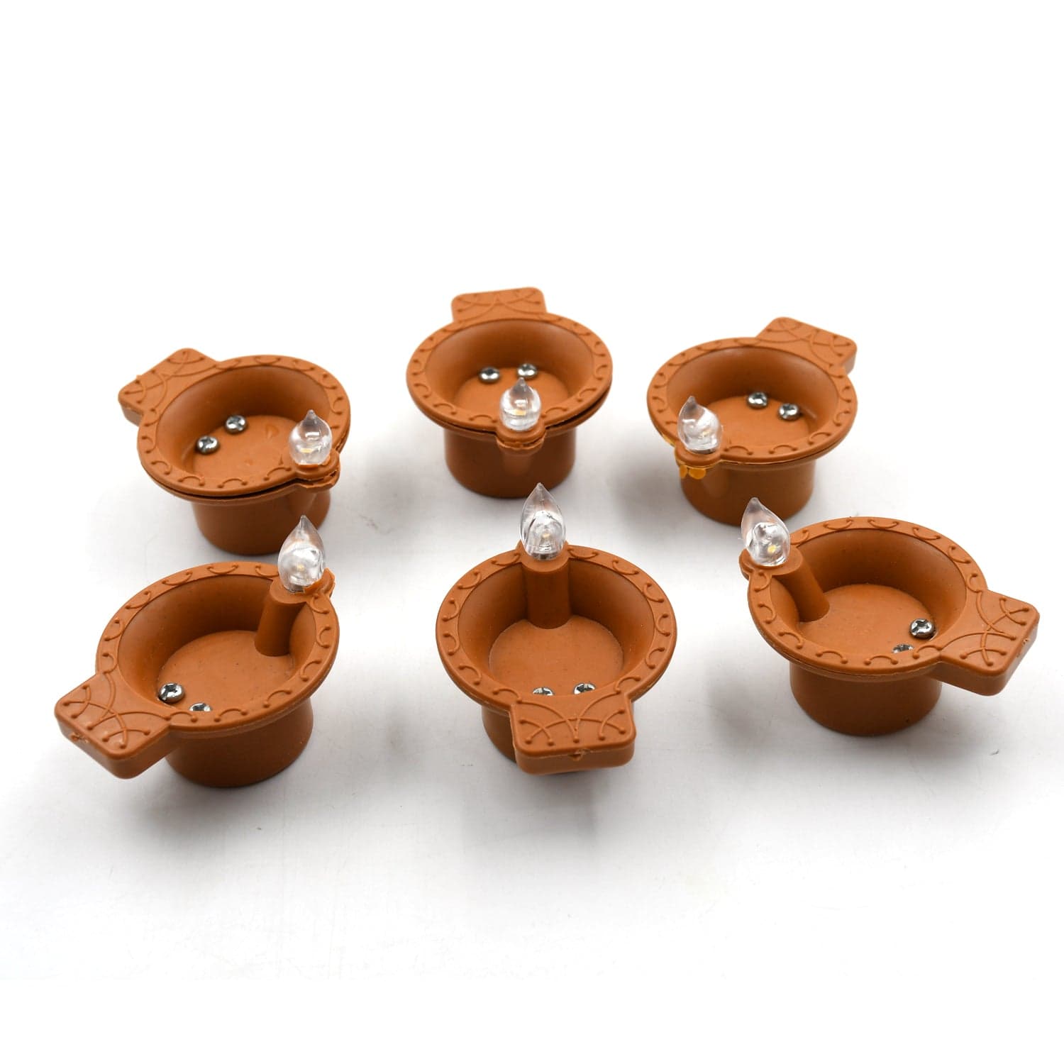 Water Sensor Diyas For Diwali Decoration | Diyas For Home Decoration| Diwali Decoration Items For Home Decor Diyas | Diwali Led Diyas Candle With Water Sensing Technology E-Diya thumbnail 3