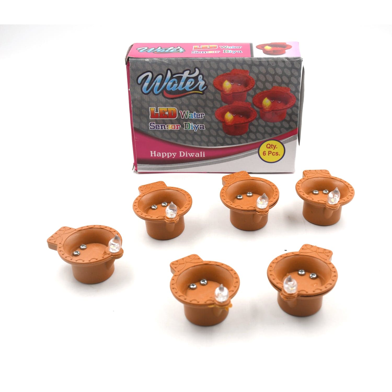 Water Sensor Diyas For Diwali Decoration | Diyas For Home Decoration| Diwali Decoration Items For Home Decor Diyas | Diwali Led Diyas Candle With Water Sensing Technology E-Diya thumbnail 4