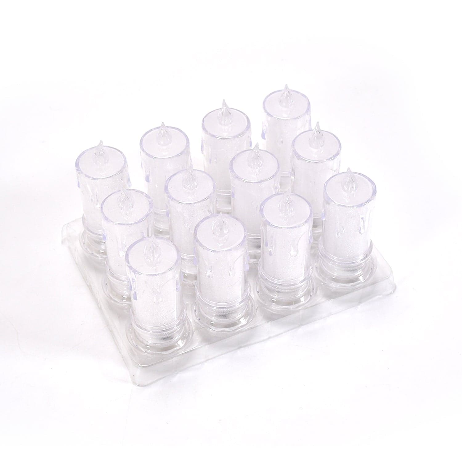 Big Flameless Melted Design Candles Set, Diwali (12 pcs) thumbnail 4