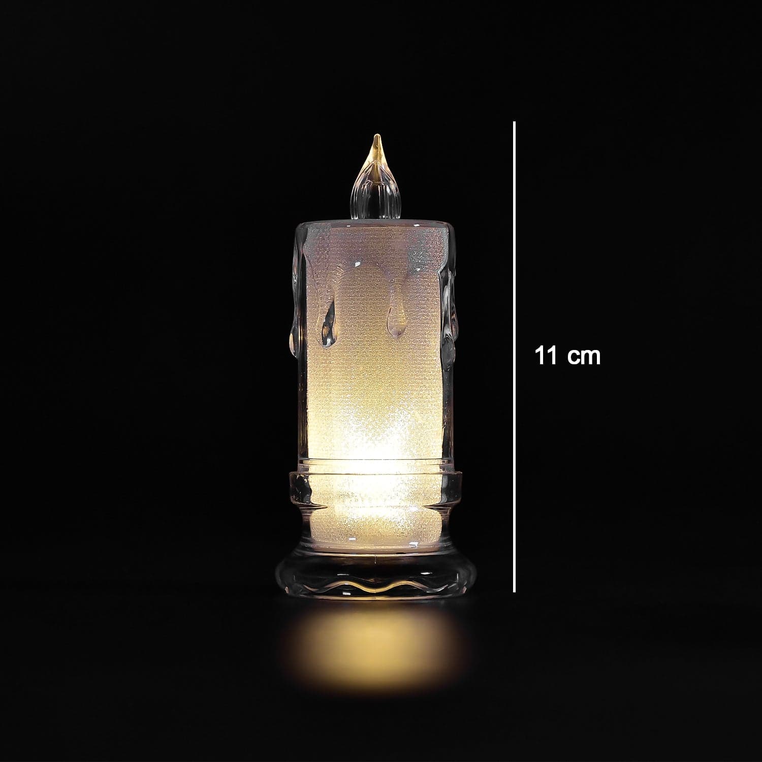 Big Flameless Melted Design Candles Set, Diwali (12 pcs) thumbnail 5