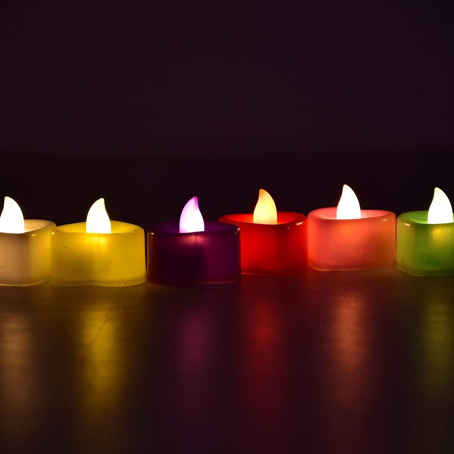 HEART LED FESTIVAL TEALIGHT WITH BATTERY OPERATE, Diwali ( 24PCS ) thumbnail 6