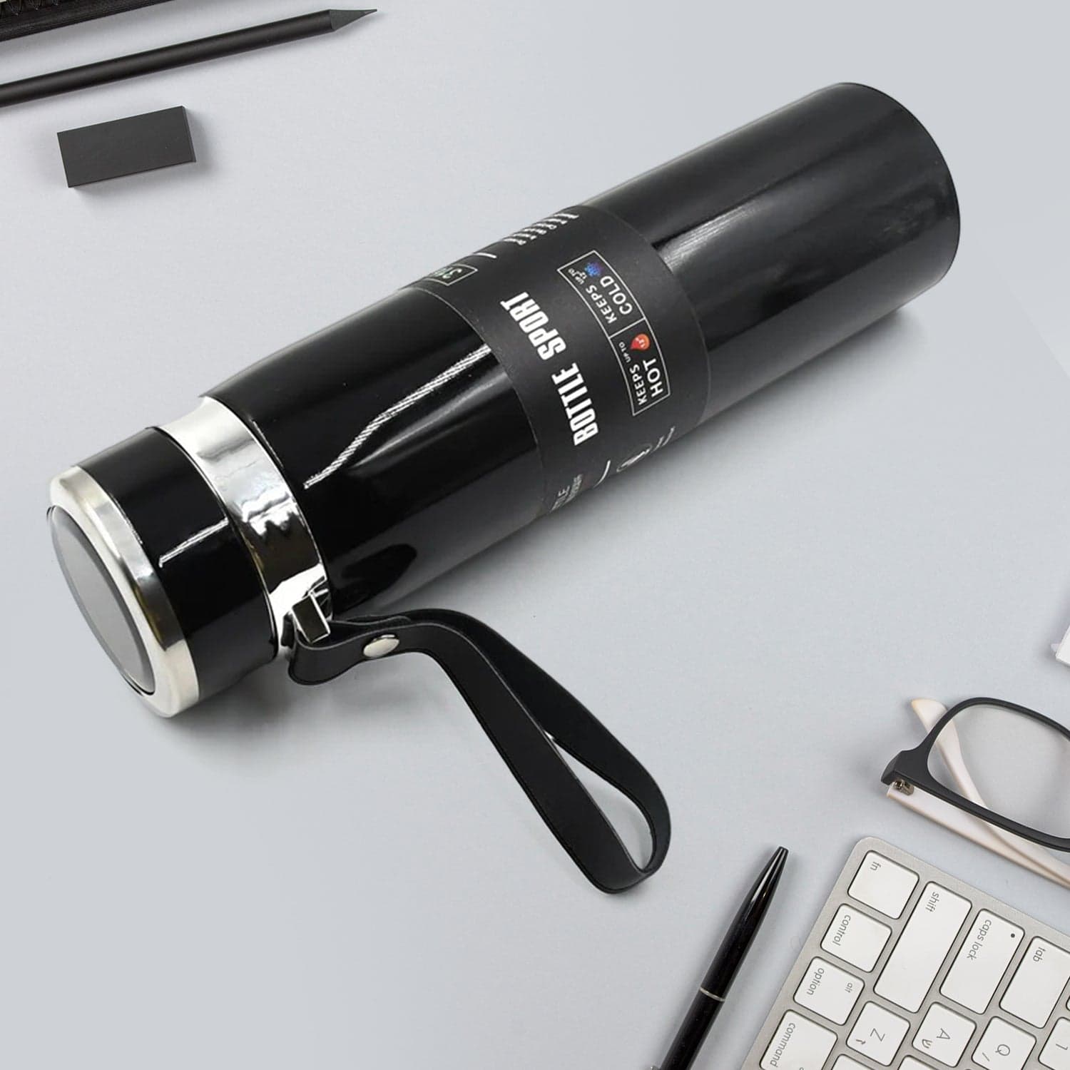 Double Stainless Steel Wall Flask Vacuum Insulated Water Bottle thumbnail 1
