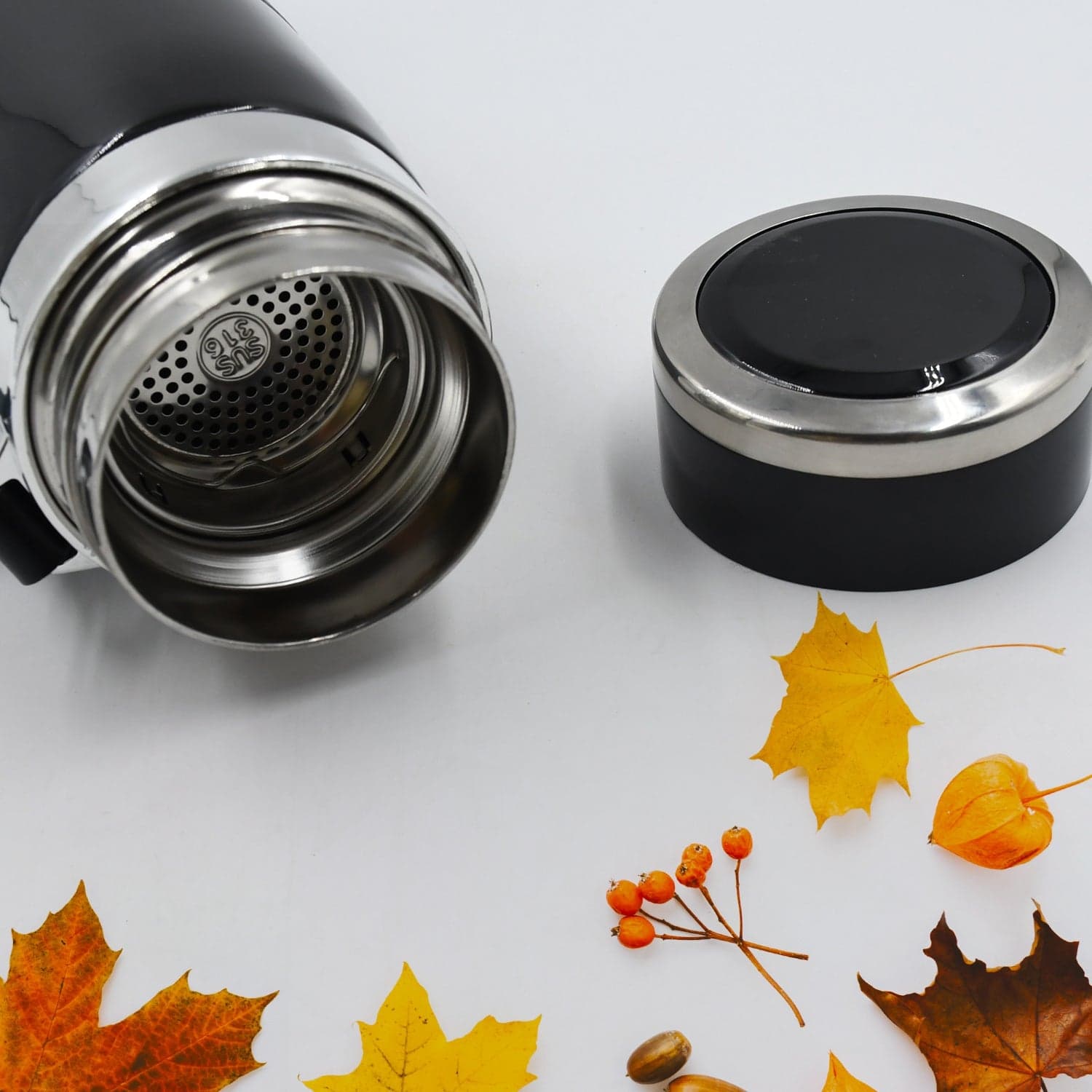 Double Stainless Steel Wall Flask Vacuum Insulated Water Bottle thumbnail 5