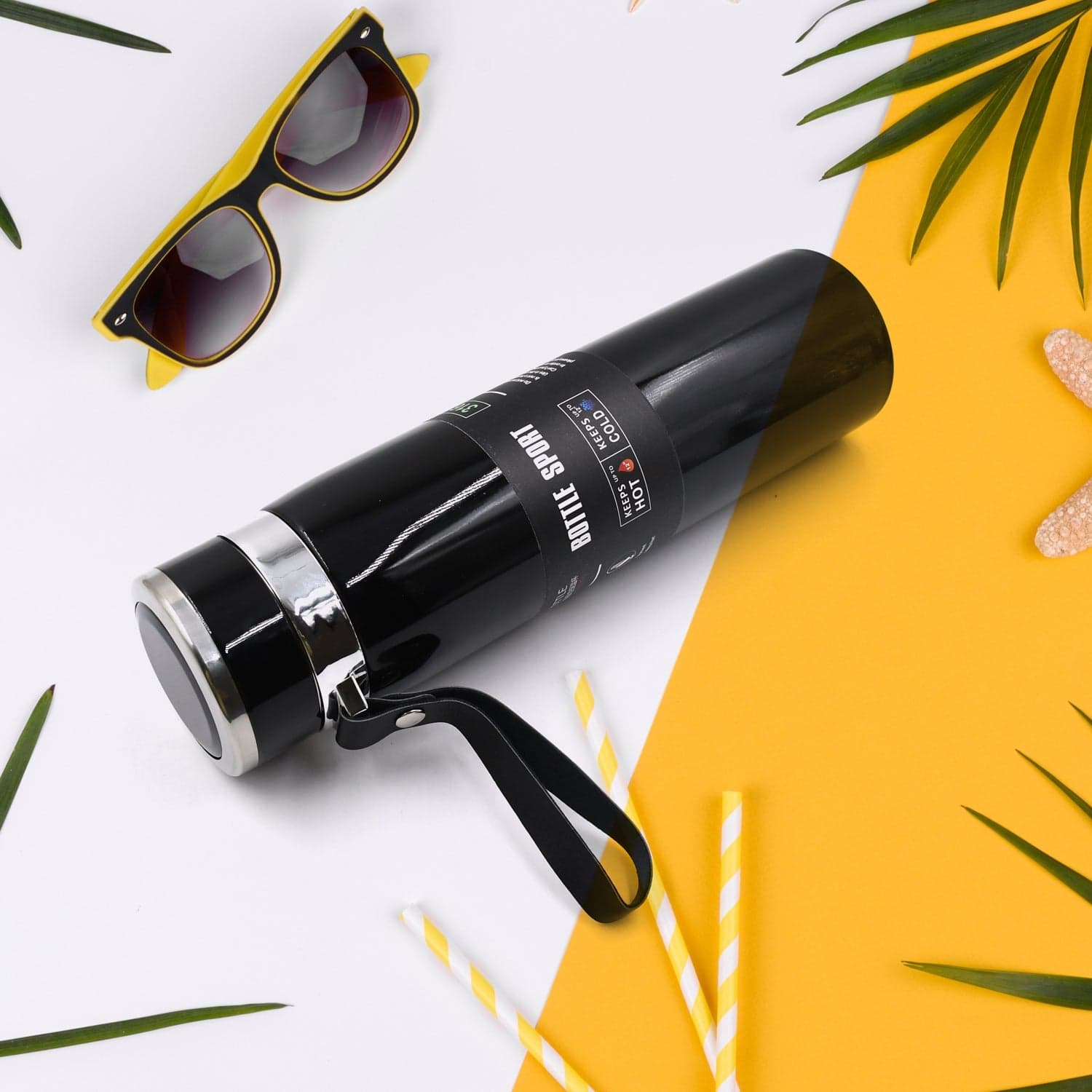 Double Stainless Steel Wall Flask Vacuum Insulated Water Bottle thumbnail 6