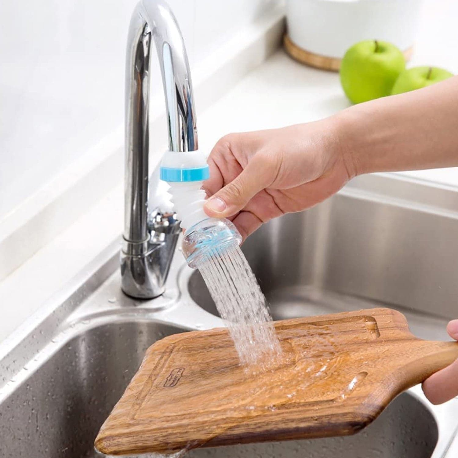 Faucet Sprayer Filter Nozzle for Kitchen & Bathroom | Rotatable Adjustable Tap for Wash Basin Removable Water Aerator Kitchen Tap thumbnail 5