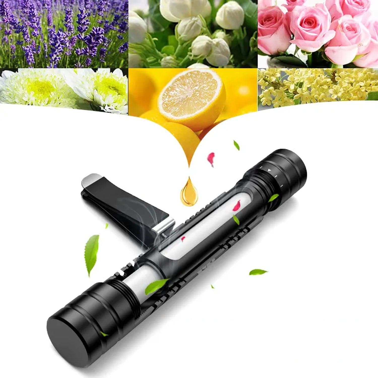 Car Air Perfume For Ac Vent - New Long Lasting And Sweet Fragrances With Rotating Flow Control - Magnetic thumbnail 1