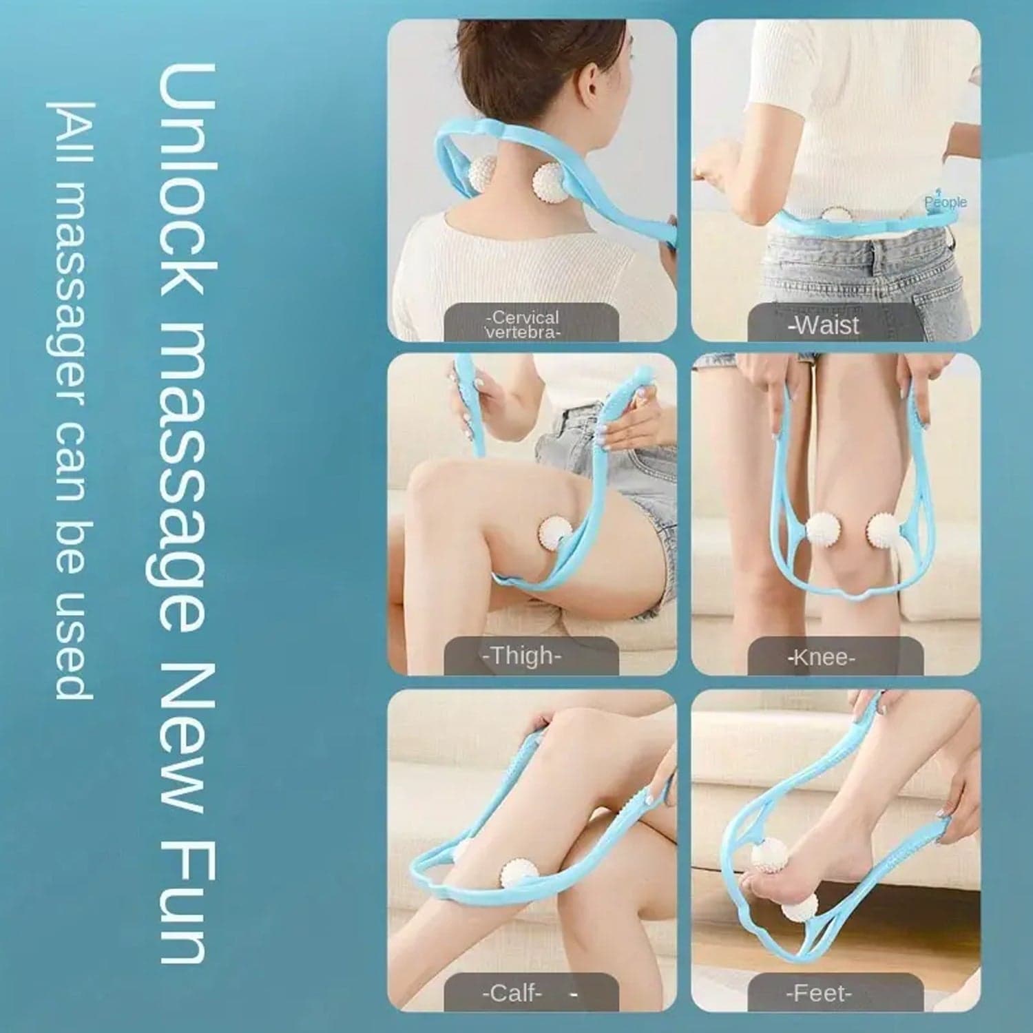 Portable Neck & Shoulder Massager for Back & Waist Relief thumbnail 4