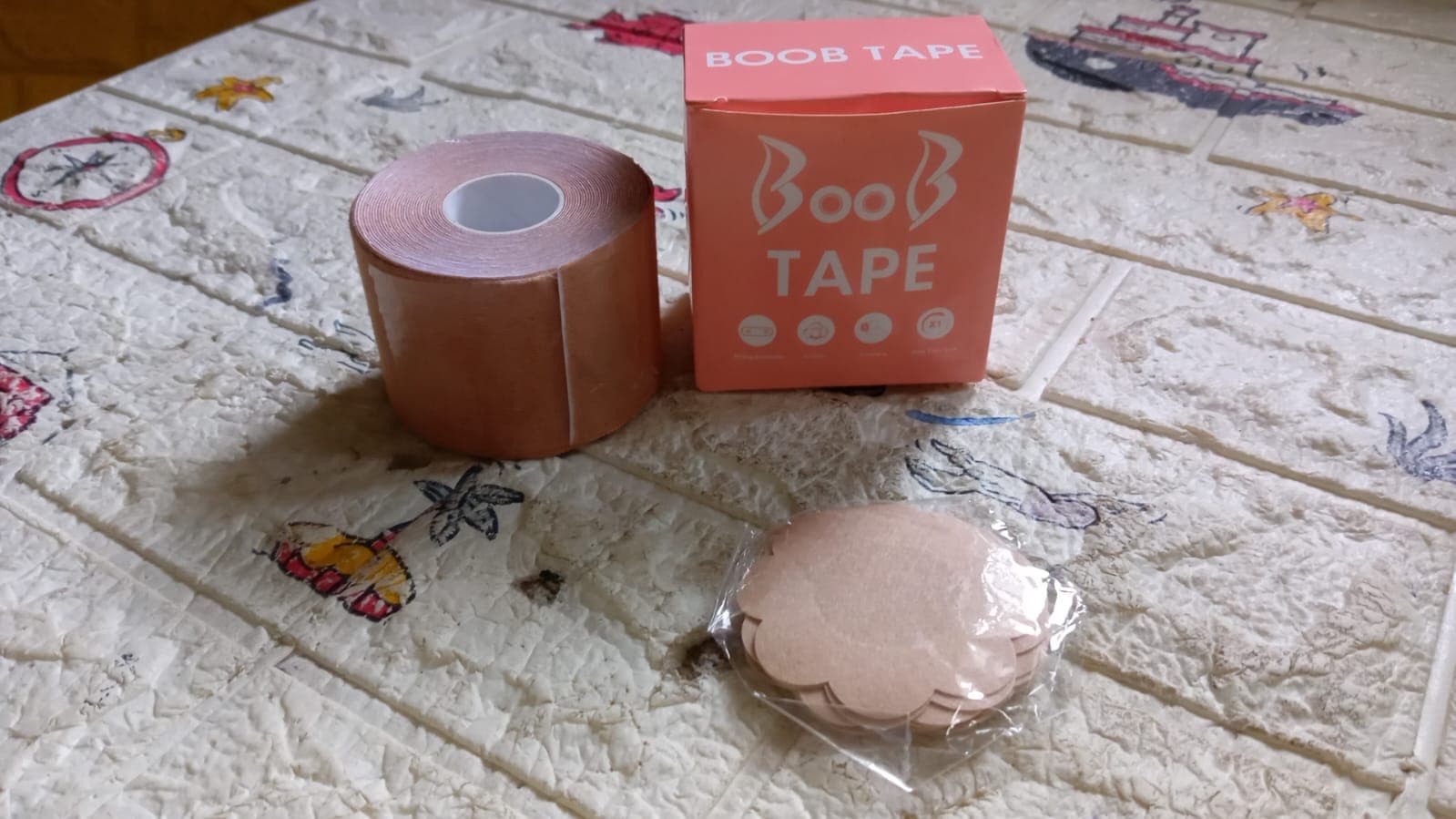 Boob Tape with Nipple Covers: Cotton, Breathable, Lift & Support (5m, 10 Pairs) thumbnail 11