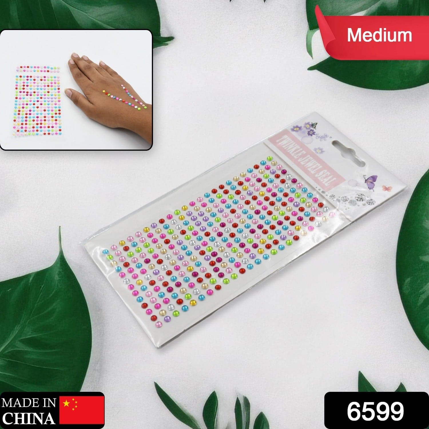 Self Adhesive Multi Size Shaped Shining Stones Crystals Stickers For Art & Craft thumbnail 2