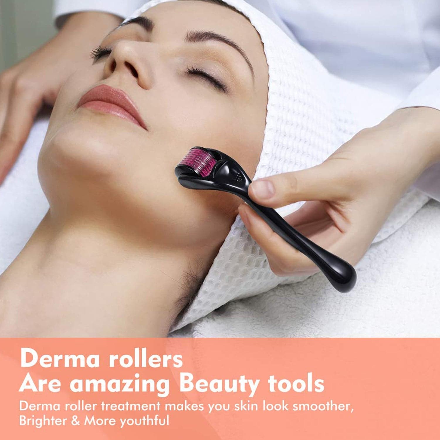 Derma Roller Anti Ageing and Facial Scrubs & Polishes Scar Removal Hair Regrowth (0.75mm) thumbnail 3