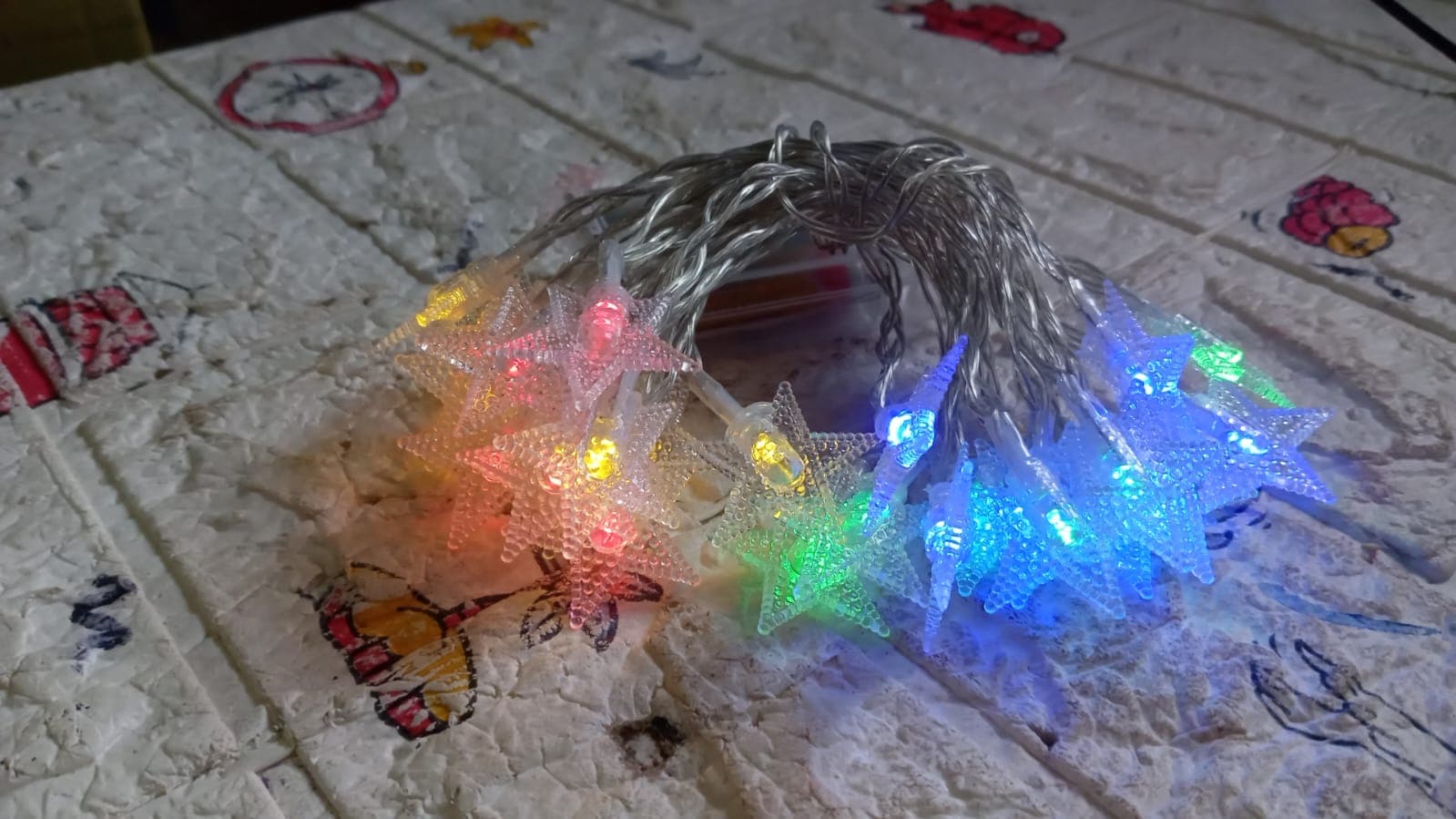 28 Led / Star 3.9 Meter Star Shape Led Light Battery Operated With Flashing Modes For Home Decoration thumbnail 11