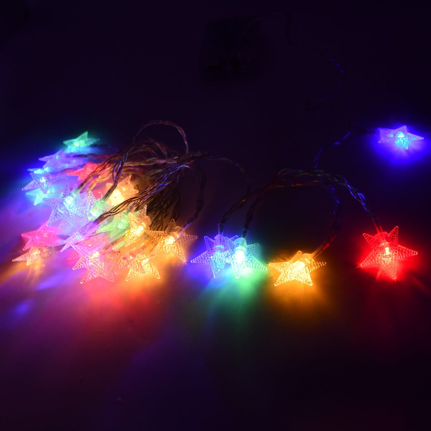 28 Led / Star 3.9 Meter Star Shape Led Light Battery Operated With Flashing Modes For Home Decoration thumbnail 6