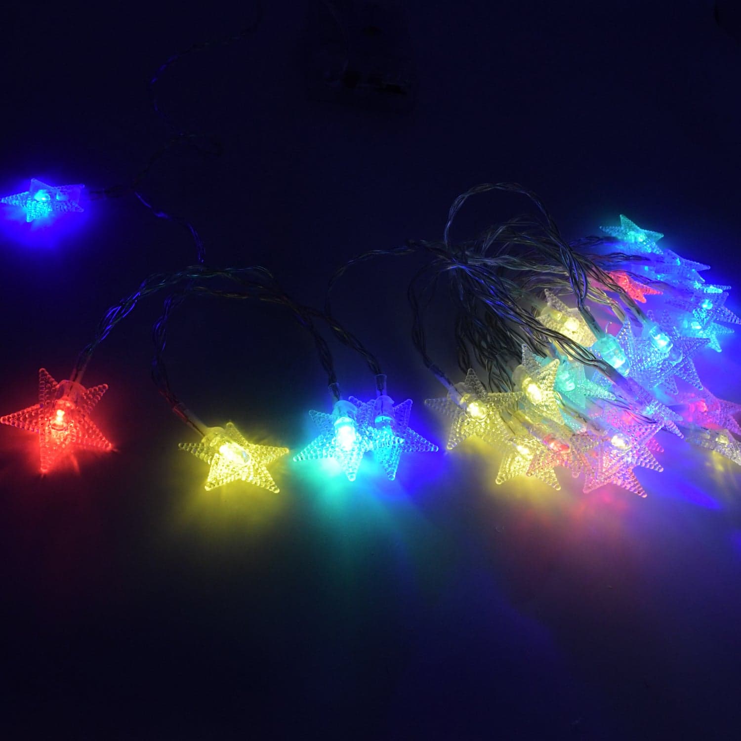 28 Led / Star 3.9 Meter Star Shape Led Light Battery Operated With Flashing Modes For Home Decoration thumbnail 8