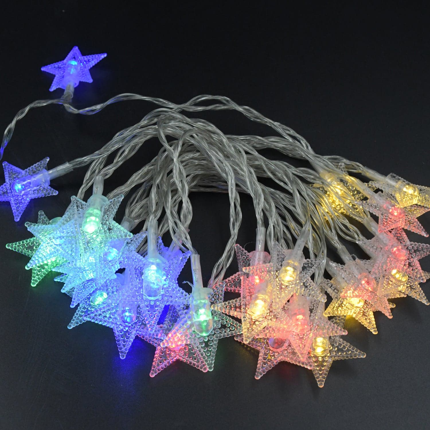 28 Led / Star 3.9 Meter Star Shape Led Light Battery Operated With Flashing Modes For Home Decoration thumbnail 9