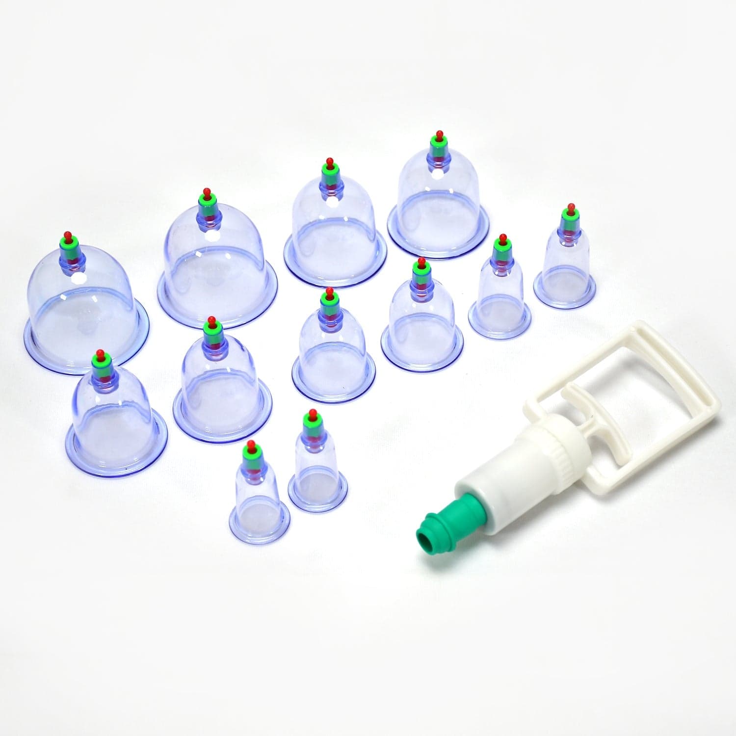 12pcs Cups Vacuum Cupping Kit Pull Out a Vacuum Apparatus Therapy Relax Massagers Curve Suction Pump thumbnail 4