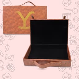 Multi Purpose Use Carrying Leather Case Briefcase (30—20 Cm / 1 Pc / B Grade)
