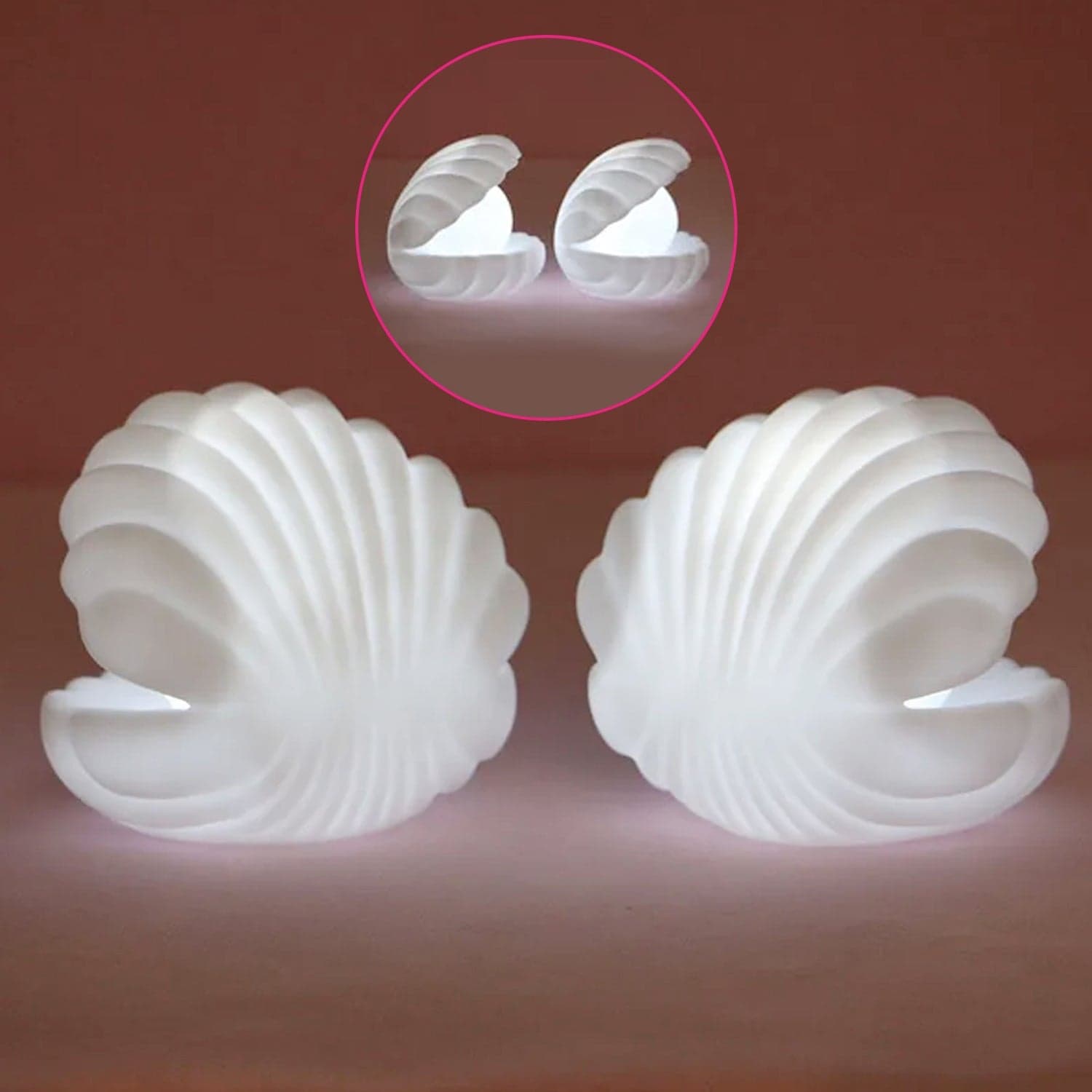 Pearl Shell Night Lamp Decorate Desk Lights For Bedroom & Home thumbnail 7