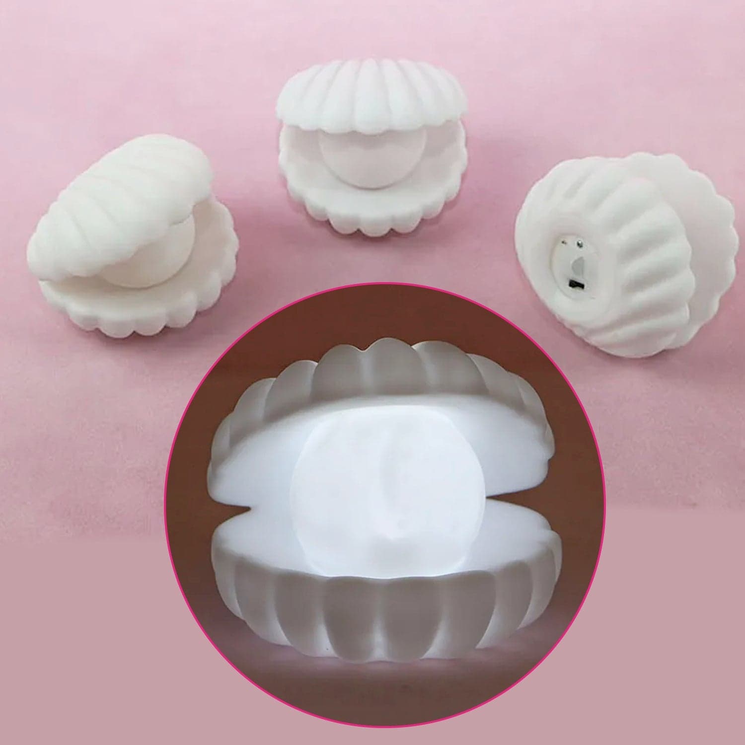 Pearl Shell Night Lamp Decorate Desk Lights For Bedroom & Home thumbnail 8