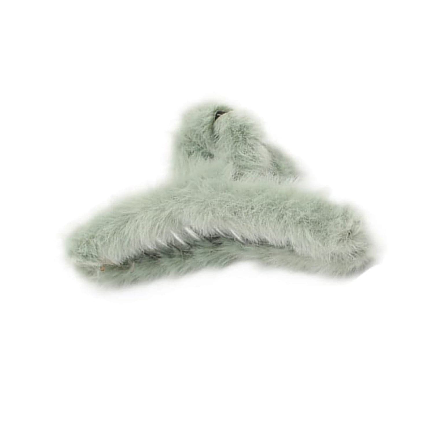Large Plush Hair Claw Clips, Plastic Fluffy Hair Claw Hair (1 Pc / Mix Color) thumbnail 5