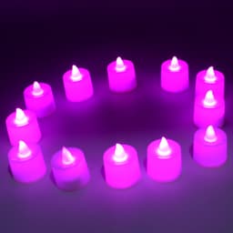 Pink Flameless Led Tealights ID-6632a