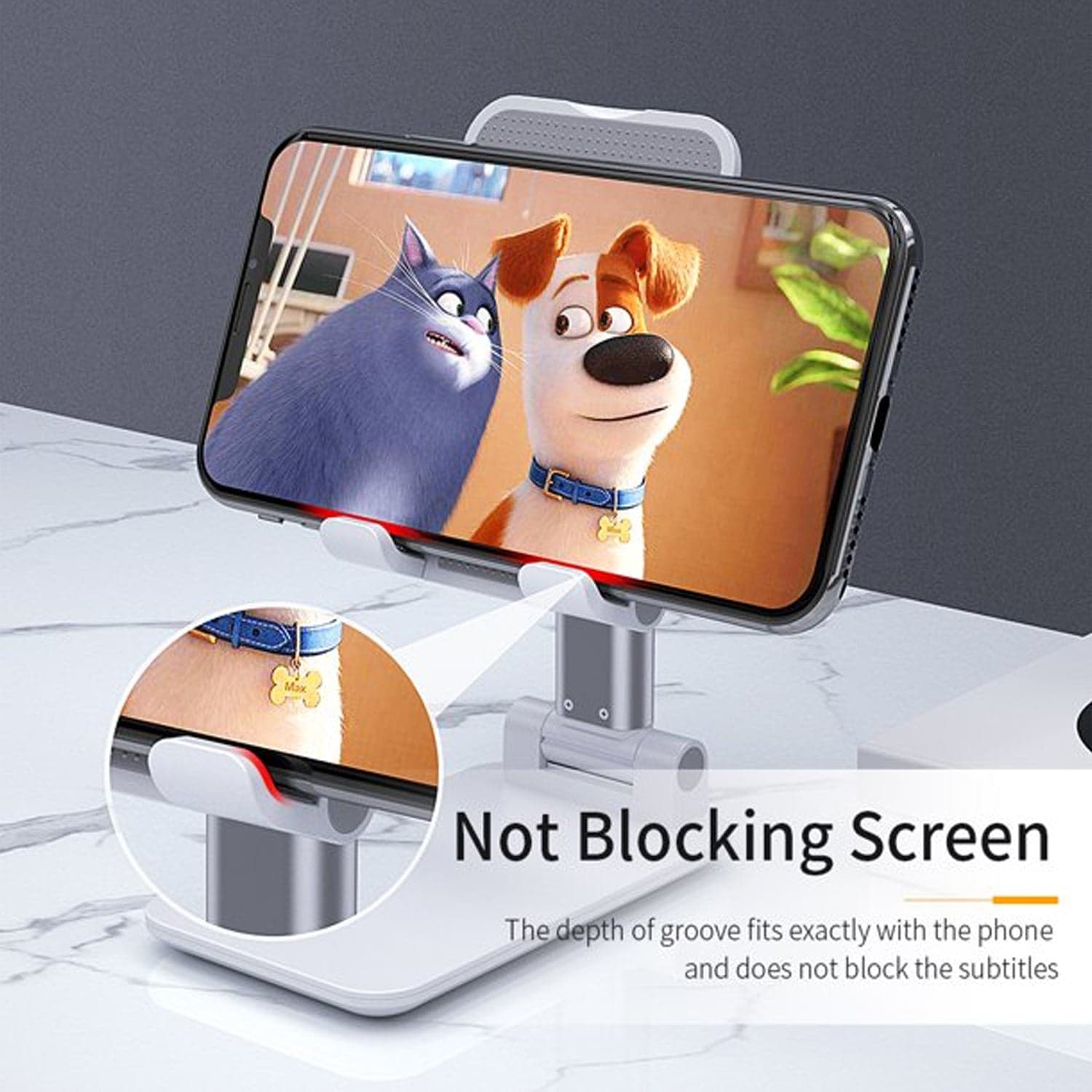 Stylish Desktop Cell Phone Stand Phone Holder full 3-Way Adjustable Phone Stand thumbnail 11