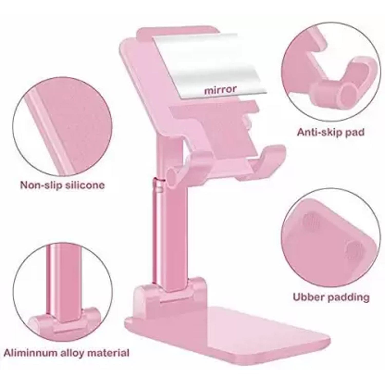 Stylish Desktop Cell Phone Stand Phone Holder full 3-Way Adjustable Phone Stand thumbnail 8