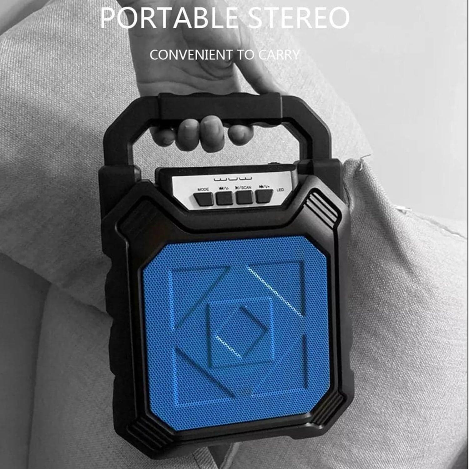 Wireless Bluetooth Portable Boom Box Subwoofer Support Mic Input Outdoor Speaker 5 W Bluetooth Speaker thumbnail 8