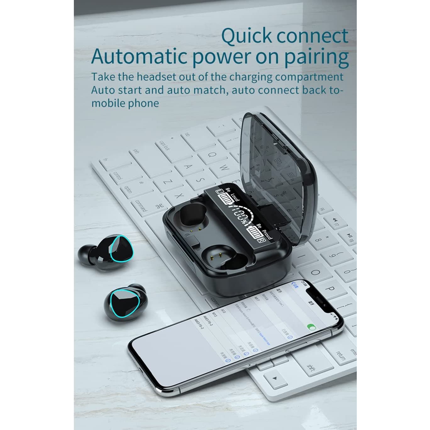 Wireless Bluetooth 5.0 In-Ear Earbuds of Mini Stereo with Mic thumbnail 9