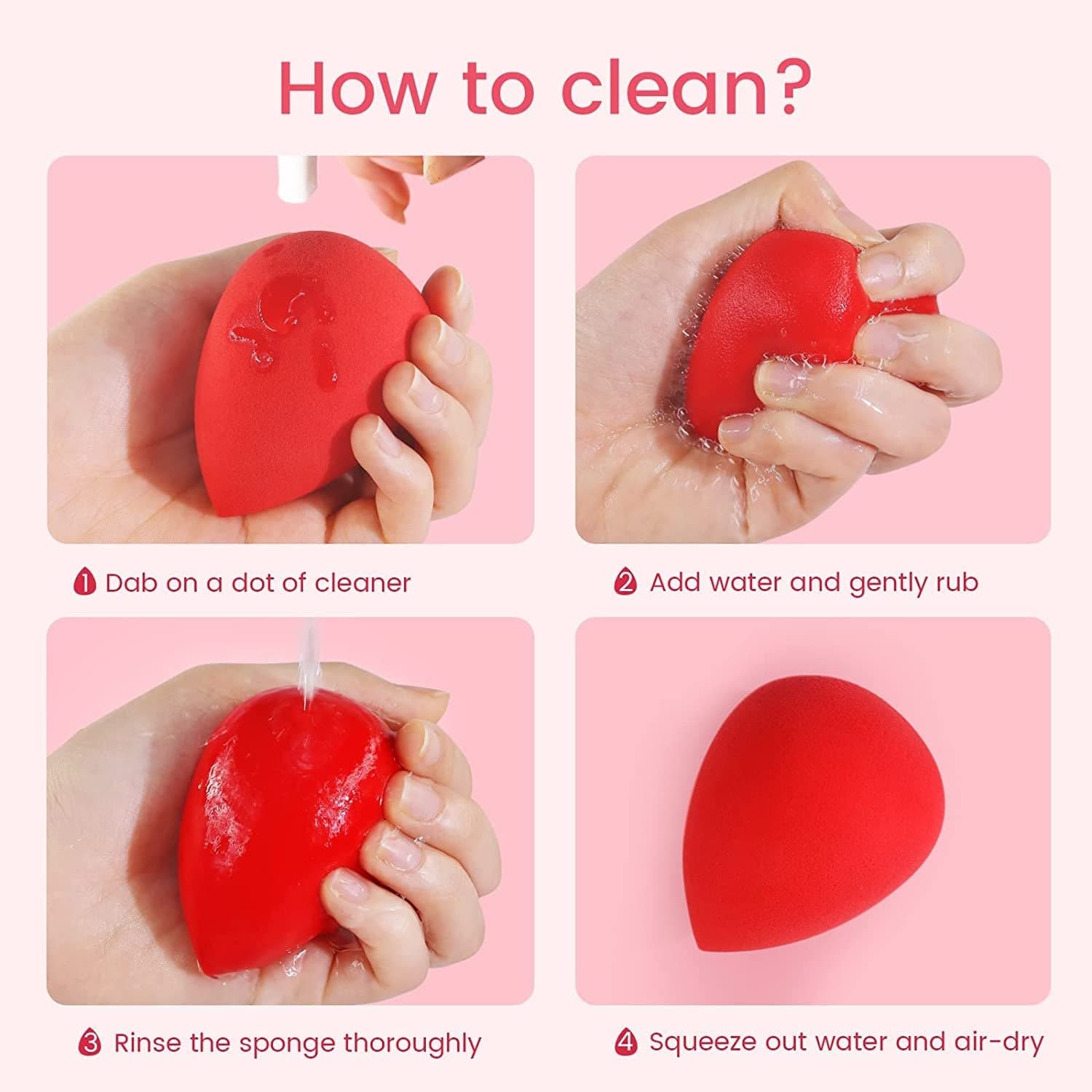 Makeup Sponge for blending liquid Foundations, Powders, and Creams (Multicolor / 1 Pc) thumbnail 8