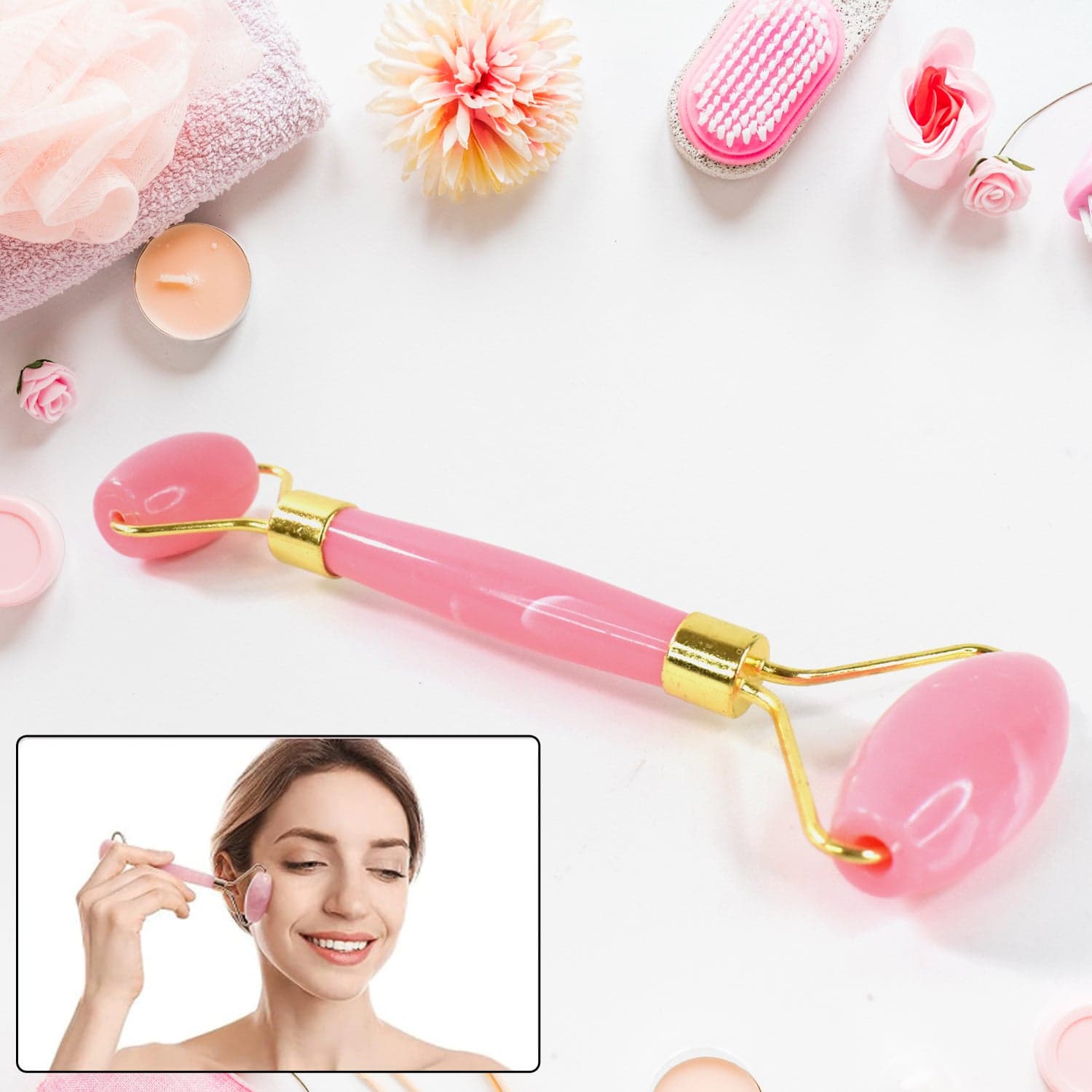 Double Ended Smooth Facial Massage Rollers (1 Pc / Mix Color) thumbnail 1