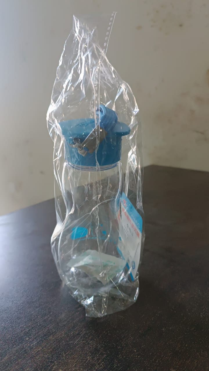 Transparent Travel Portable Water Bottle with Carry Straps (280 ML / 1 Pc) thumbnail 7