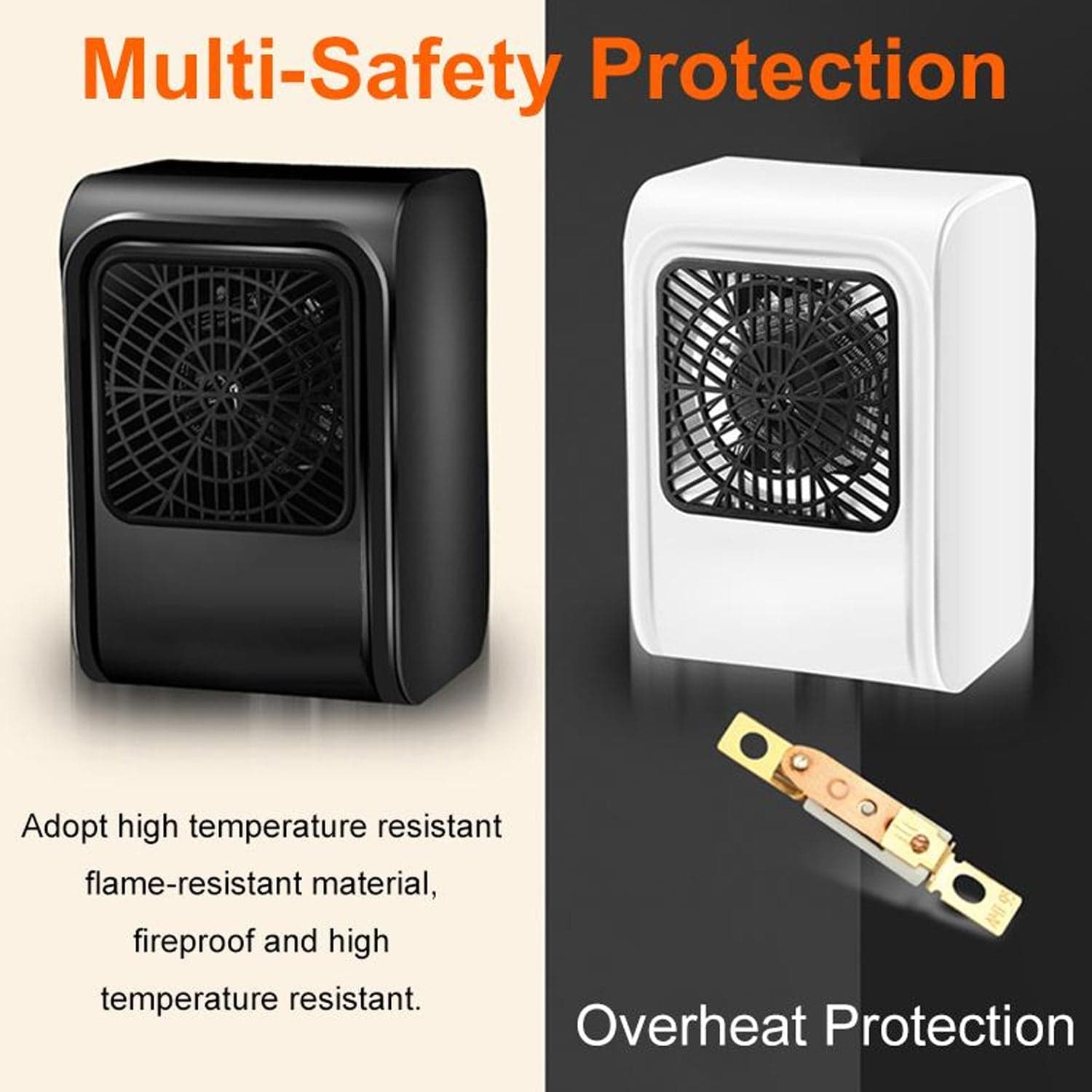 Room Heater 220V Brown Box Heater with Plug for Office & Bedroom Use thumbnail 6