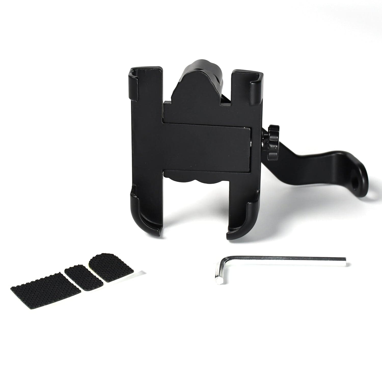 Mobile Phone Holder With Easy Adjustable Rear View Mirror Mount Solid Metal Cradle Stand Suitable for Bike & Mobile Phones thumbnail 4