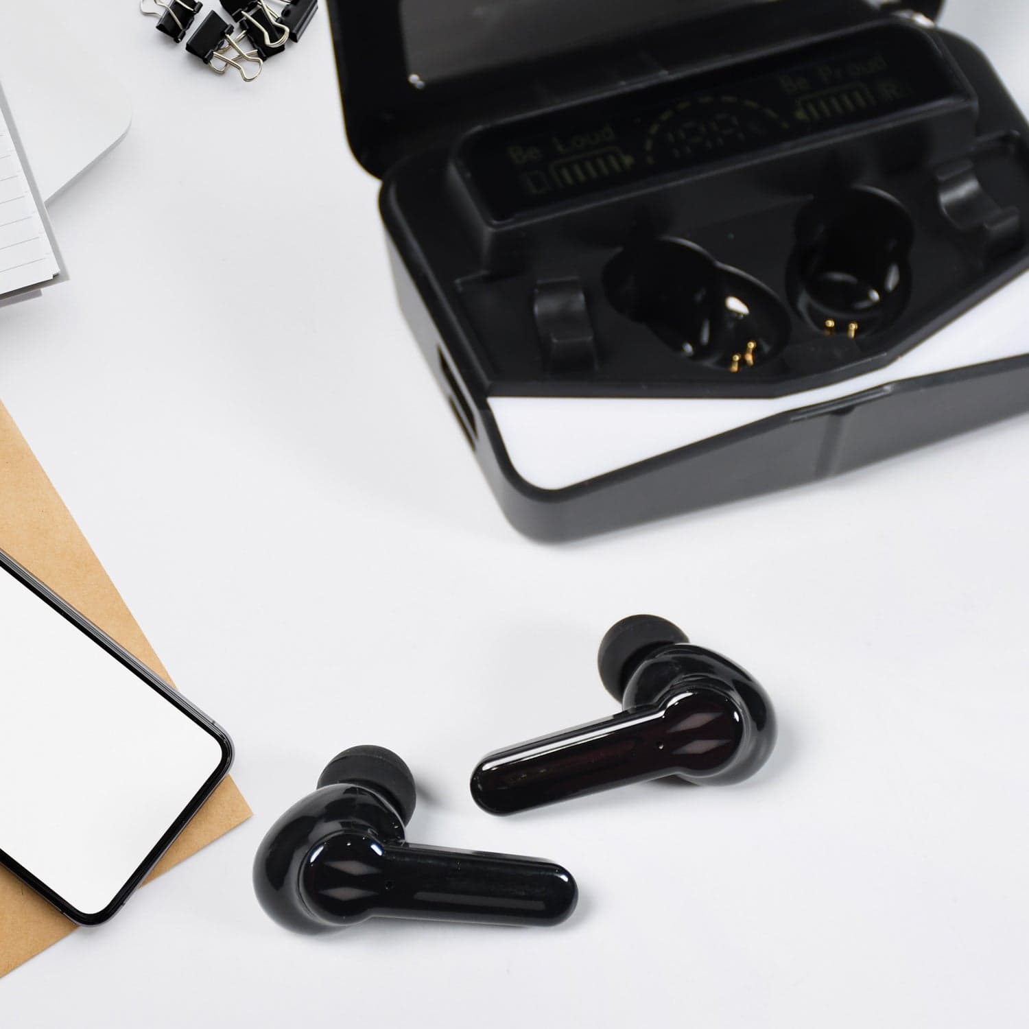 M28 Earbuds Max Bluetooth Gaming Headset With Lighting Ear buds 5.1 Earbuds Black thumbnail 1
