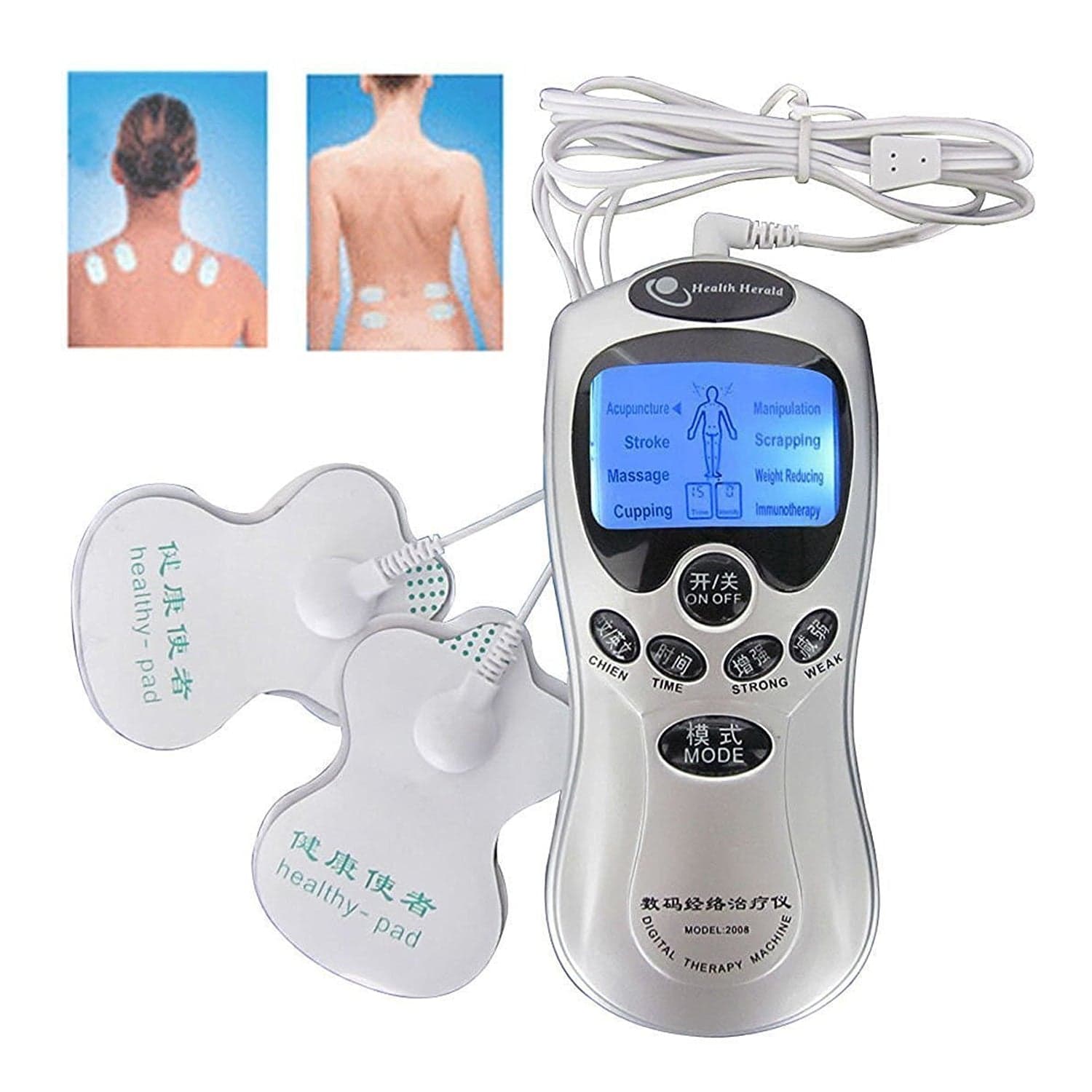 Multifunction Pain Relief Massager (Electric, Pulse Therapy) - Neck, Back, Body Without Adaptor thumbnail 8