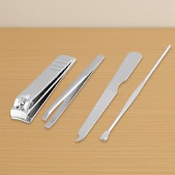 4-in-1 Nail Clipper Kit: Stainless Steel Tools, Manicure Set (Travel Case)