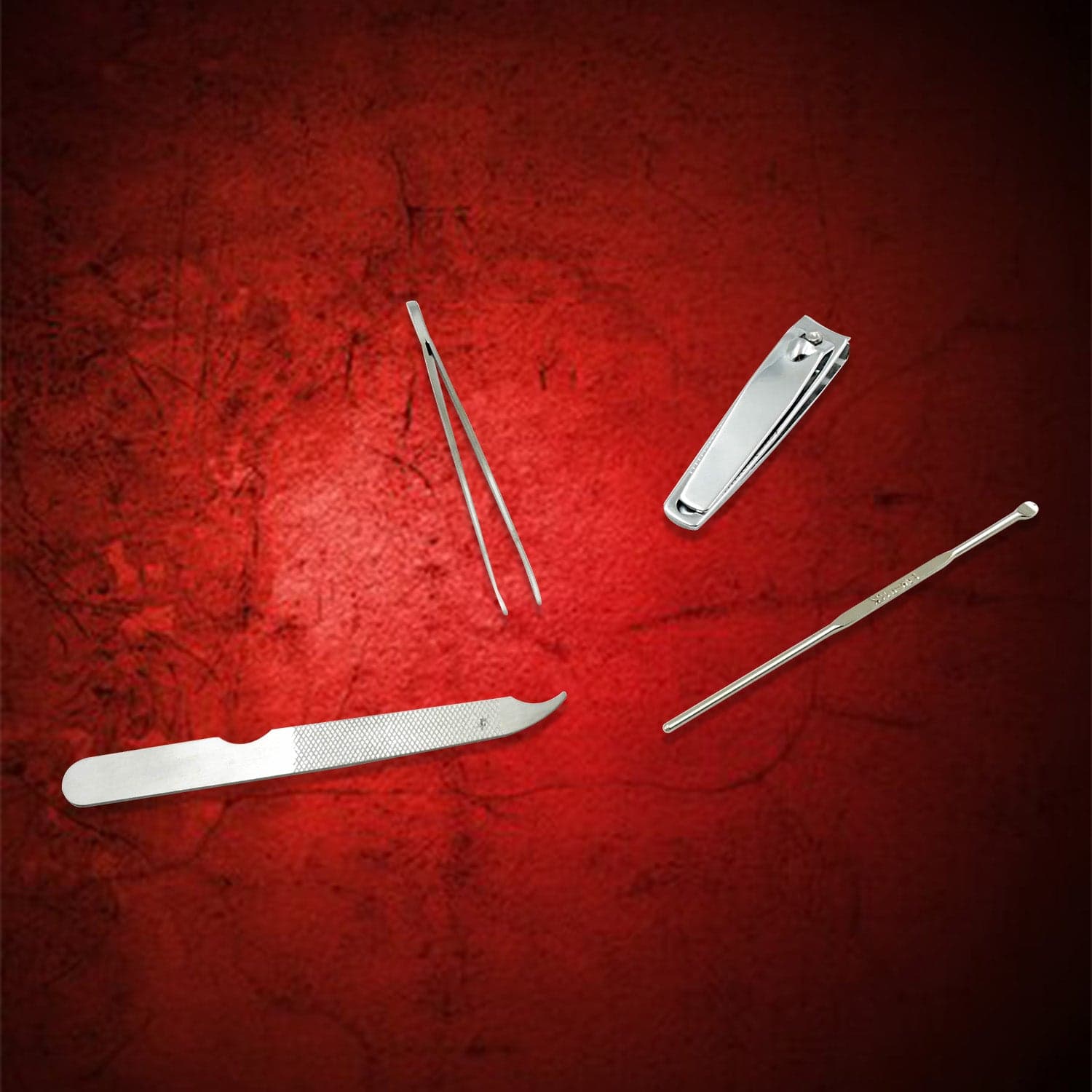 4-in-1 Nail Clipper Kit: Stainless Steel Tools, Manicure Set (Travel Case) thumbnail 5