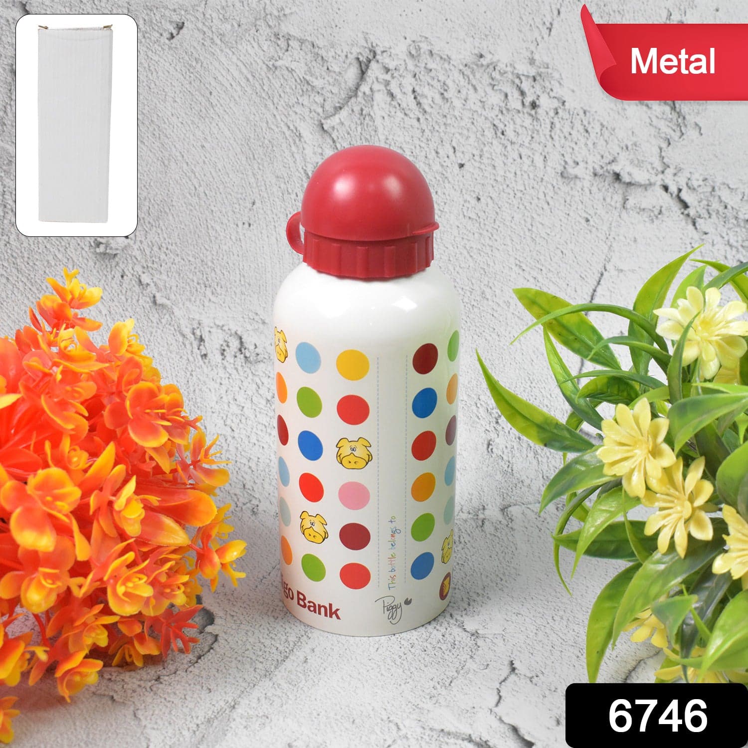 Aluminium, Metal Sports Water Bottle, 1 Pc (Capacity 350 ML Approx) thumbnail 2
