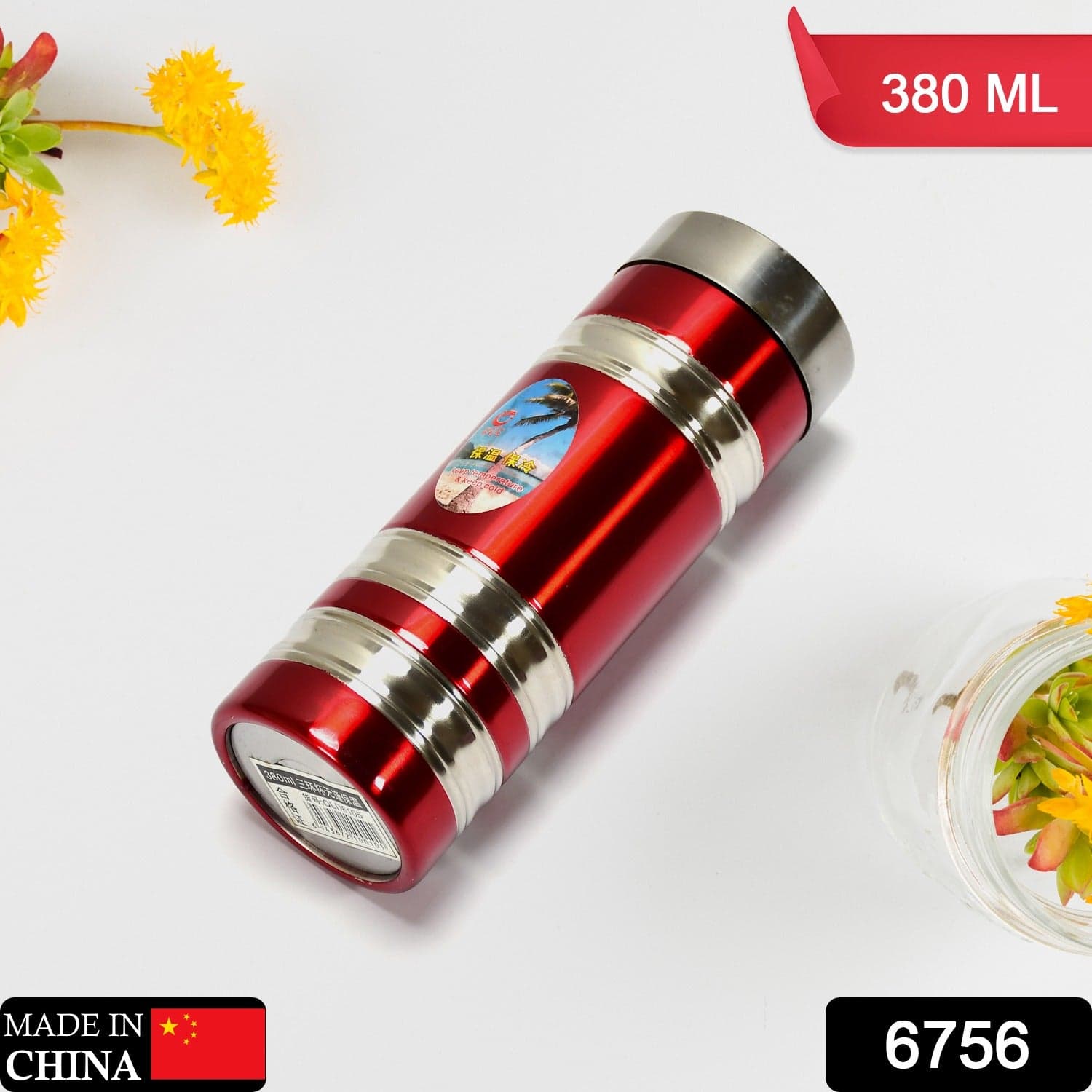 Mini Stainless Steel Water Bottle Bottle 380Ml For School & Home Use thumbnail 2