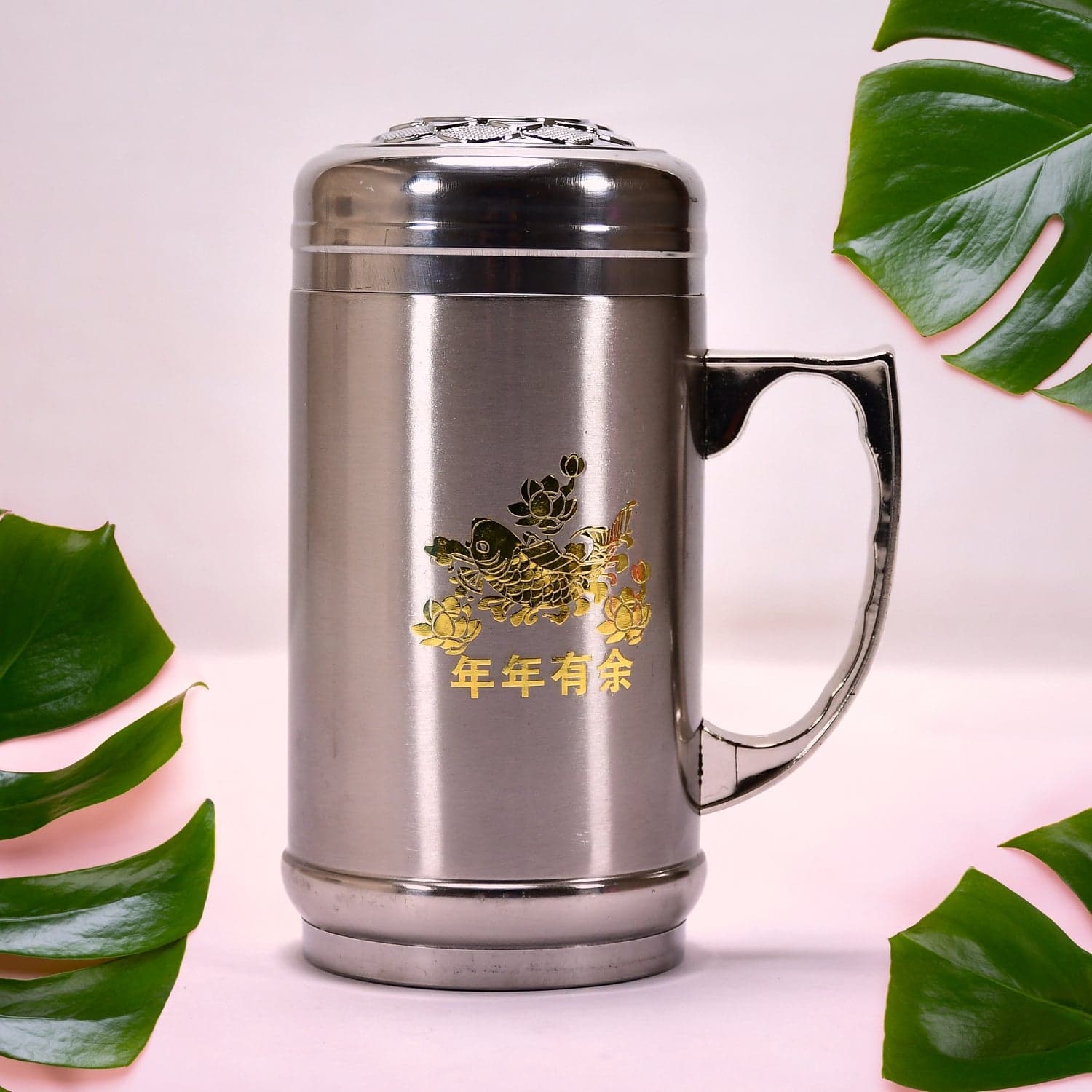 DOUBLE STAINLESS STEEL MUG BOTTLE FOR TRAVEL, HOME, OFFICE, SCHOOL 400ML thumbnail 1