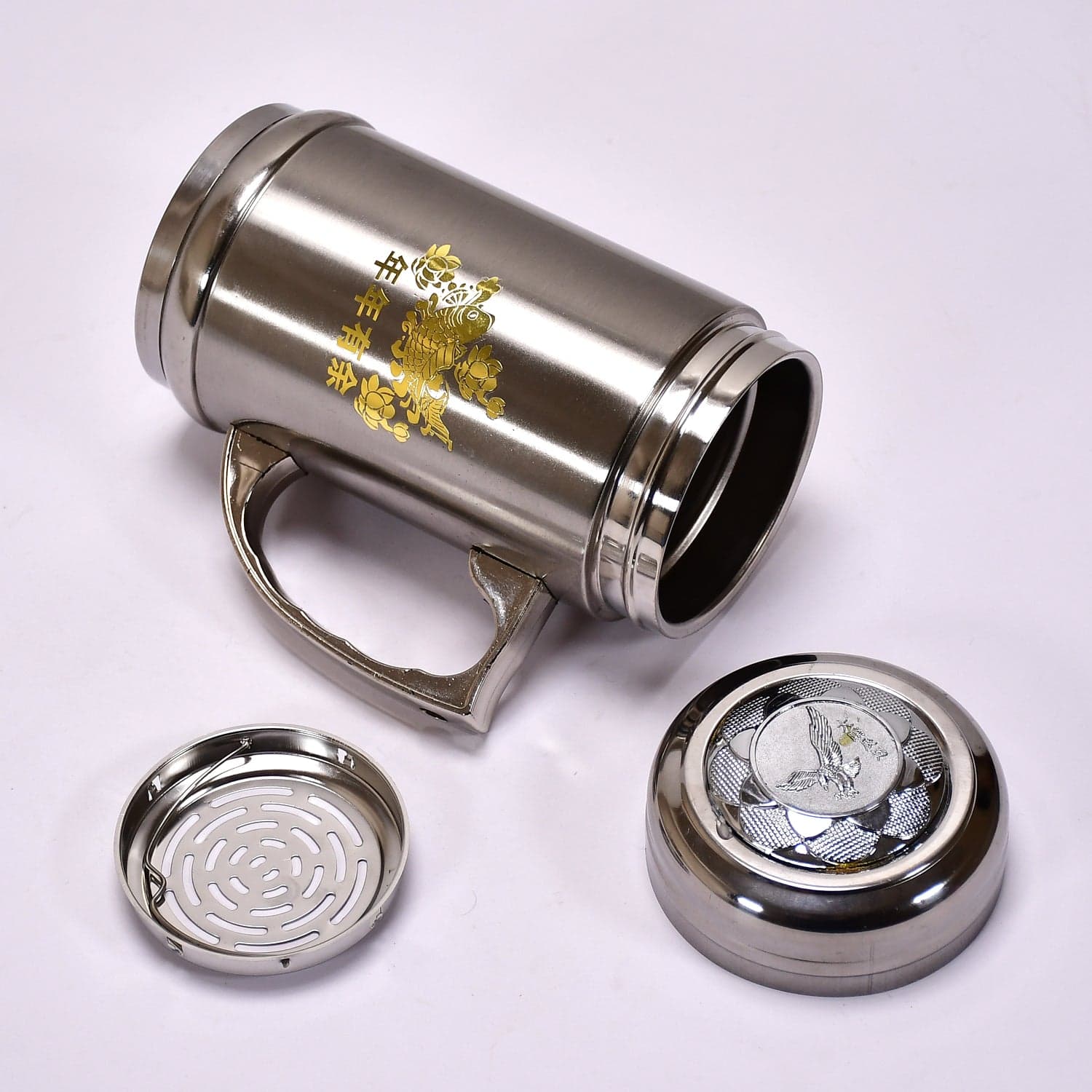 DOUBLE STAINLESS STEEL MUG BOTTLE FOR TRAVEL, HOME, OFFICE, SCHOOL 400ML thumbnail 3