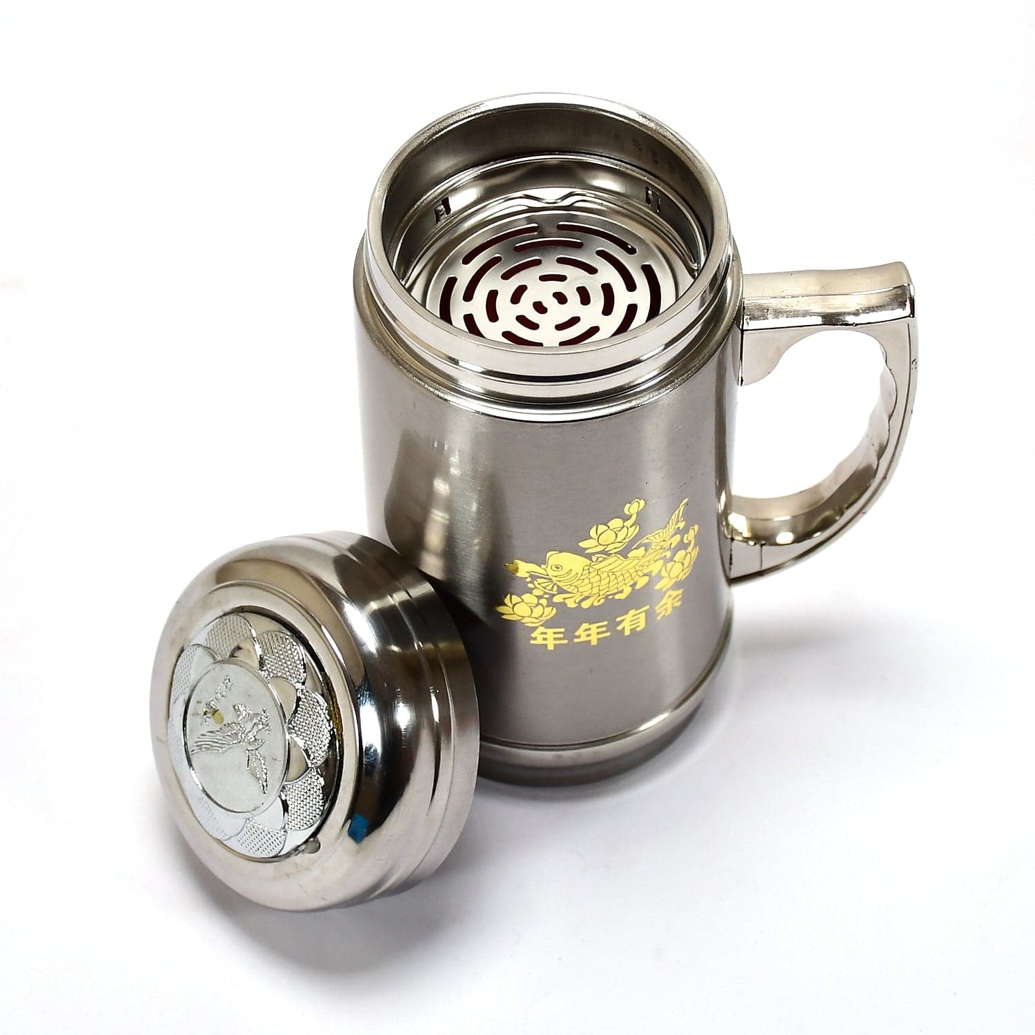 DOUBLE STAINLESS STEEL MUG BOTTLE FOR TRAVEL, HOME, OFFICE, SCHOOL 400ML thumbnail 4