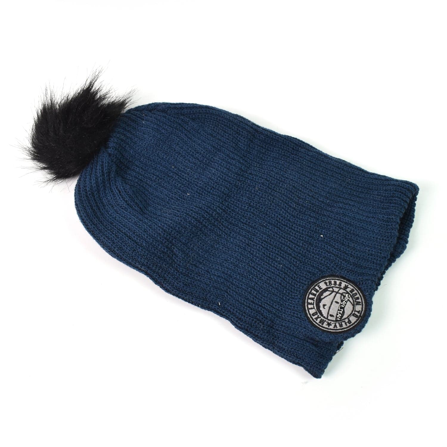 Small Cap for Winter Woolen Knitted Inside Fur Caps (1 Pc / Mix Design & Color) thumbnail 4